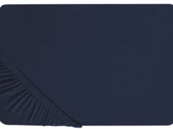Stræklagen HOFUF Bomuld 90 x 200 cm Navy Blå