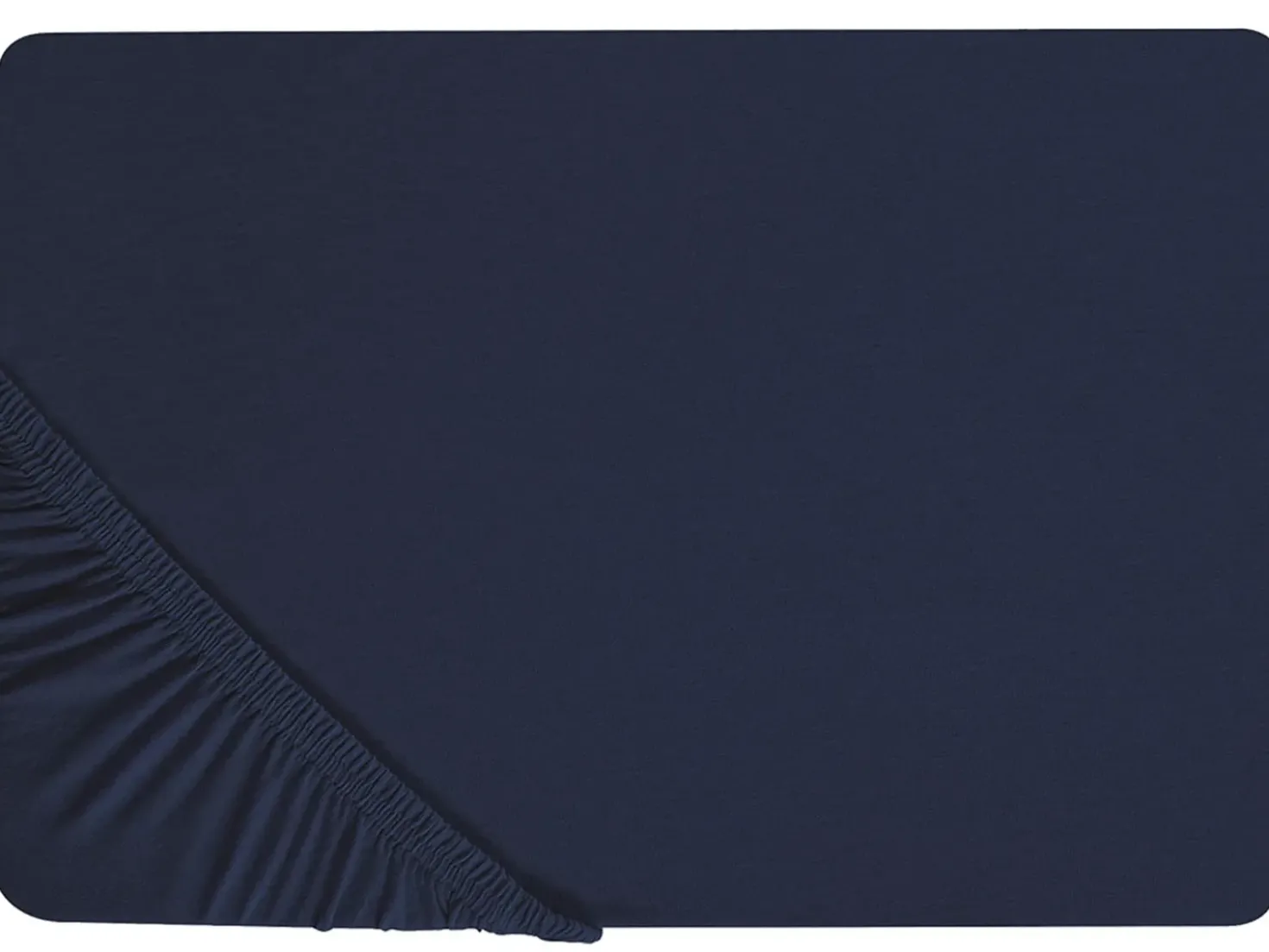 Stræklagen HOFUF Bomuld 90 x 200 cm Navy Blå