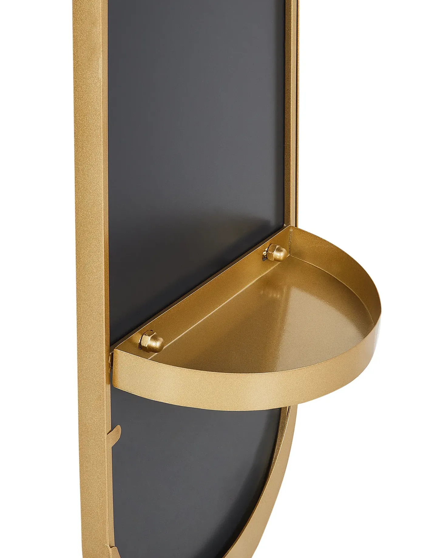 Stumtjener med spejl MOODY 170 cm Metal Guld