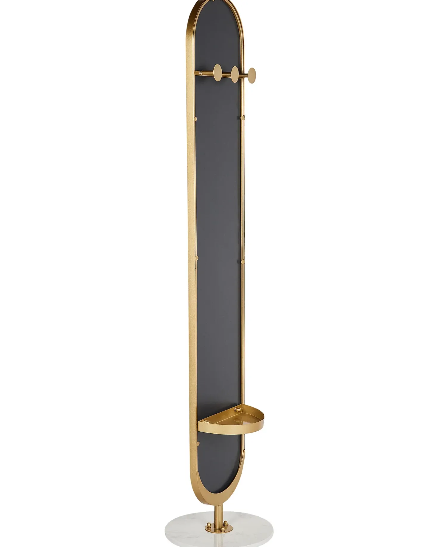 Stumtjener med spejl MOODY 170 cm Metal Guld
