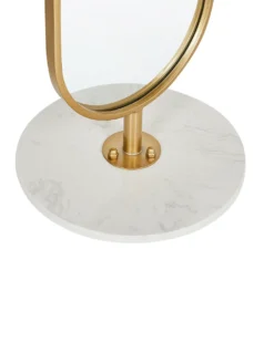 Stumtjener med spejl MOODY 170 cm Metal Guld