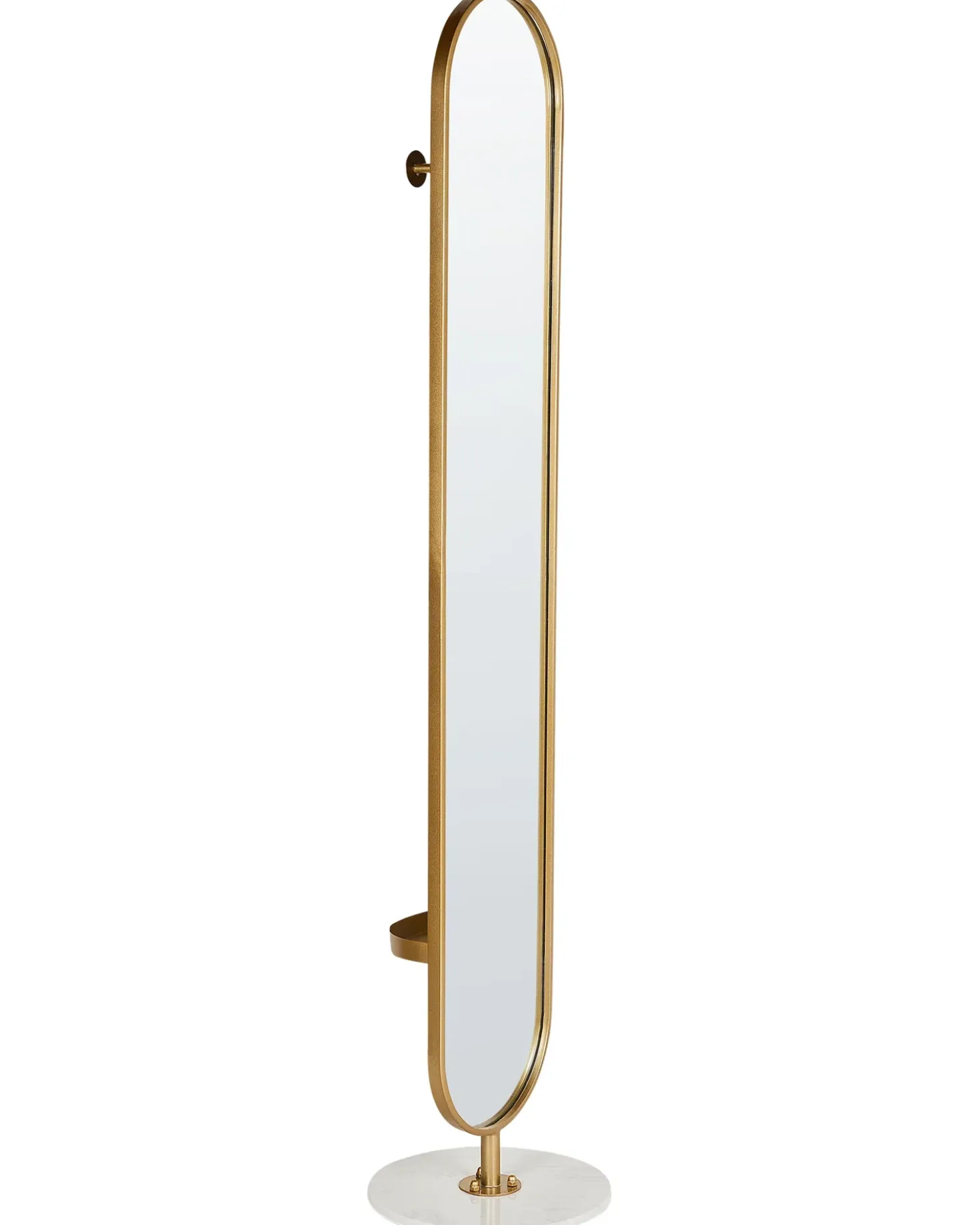 Stumtjener med spejl MOODY 170 cm Metal Guld