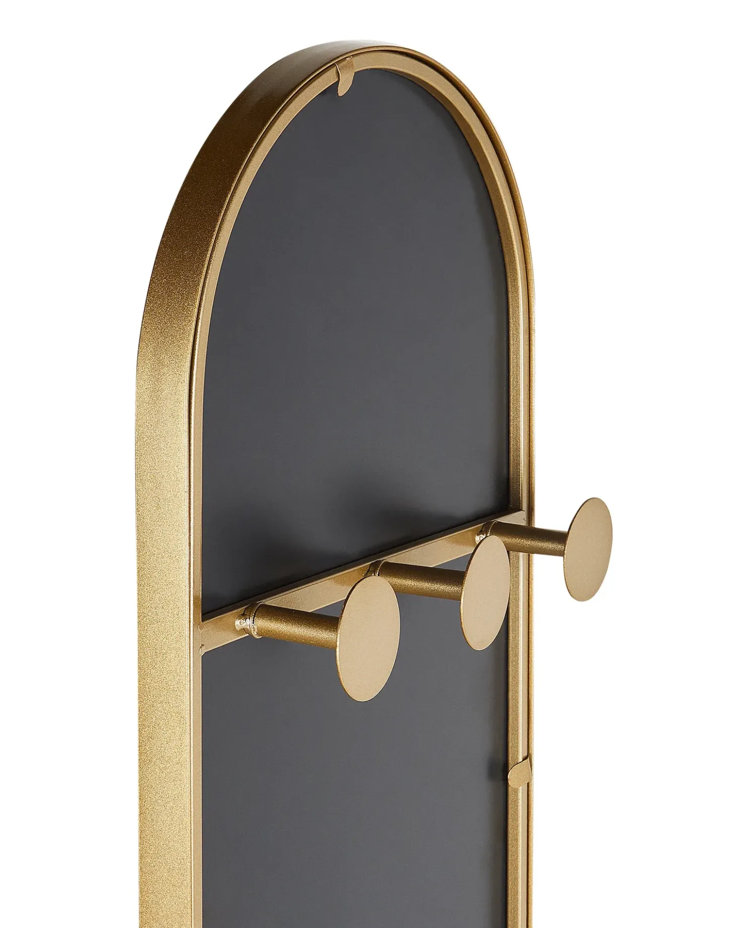 Stumtjener med spejl MOODY 170 cm Metal Guld