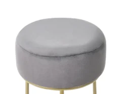 Taburet DELCO Velour Grå