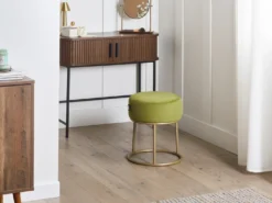 Taburet DELCO Velour Limegrøn
