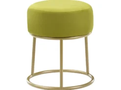 Taburet DELCO Velour Limegrøn