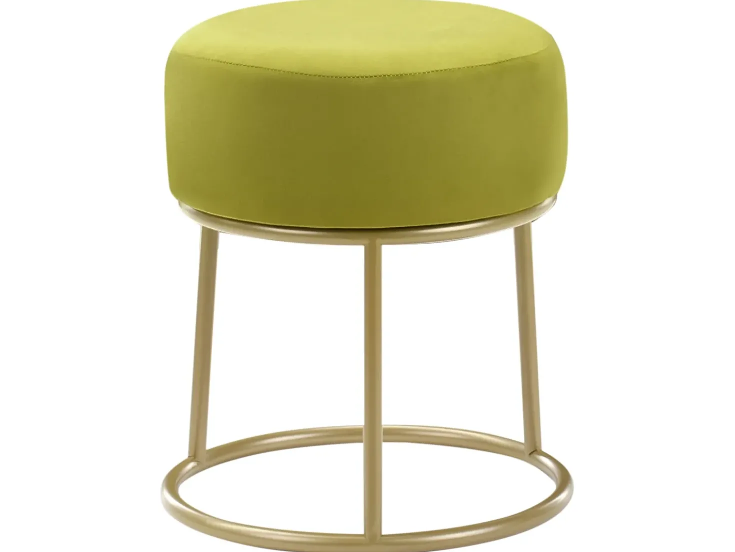 Taburet DELCO Velour Limegrøn