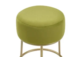 Taburet DELCO Velour Limegrøn