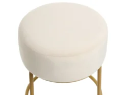 Taburet DELCO Velour Lys Beige