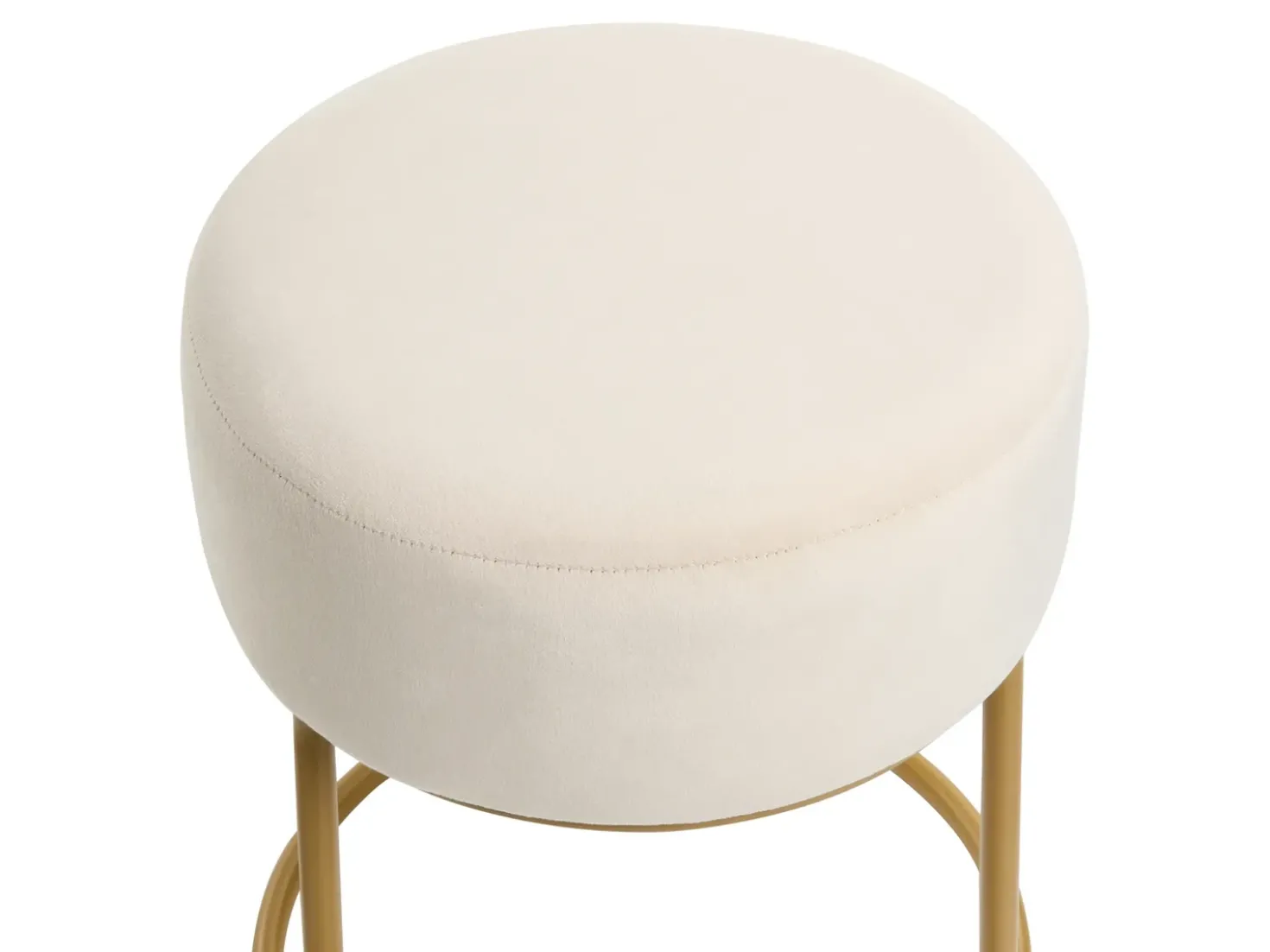 Taburet DELCO Velour Lys Beige