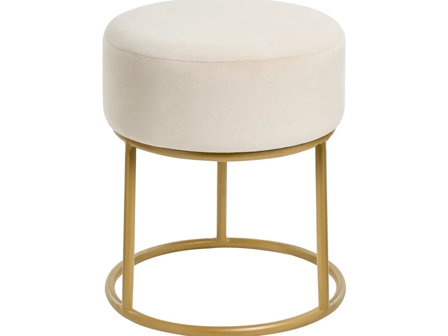 Taburet DELCO Velour Lys Beige