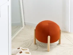Taburet HELEN Velour Orange