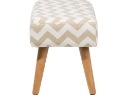 Taburet TAKOMA Bomuld Beige