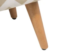 Taburet TAKOMA Bomuld Beige