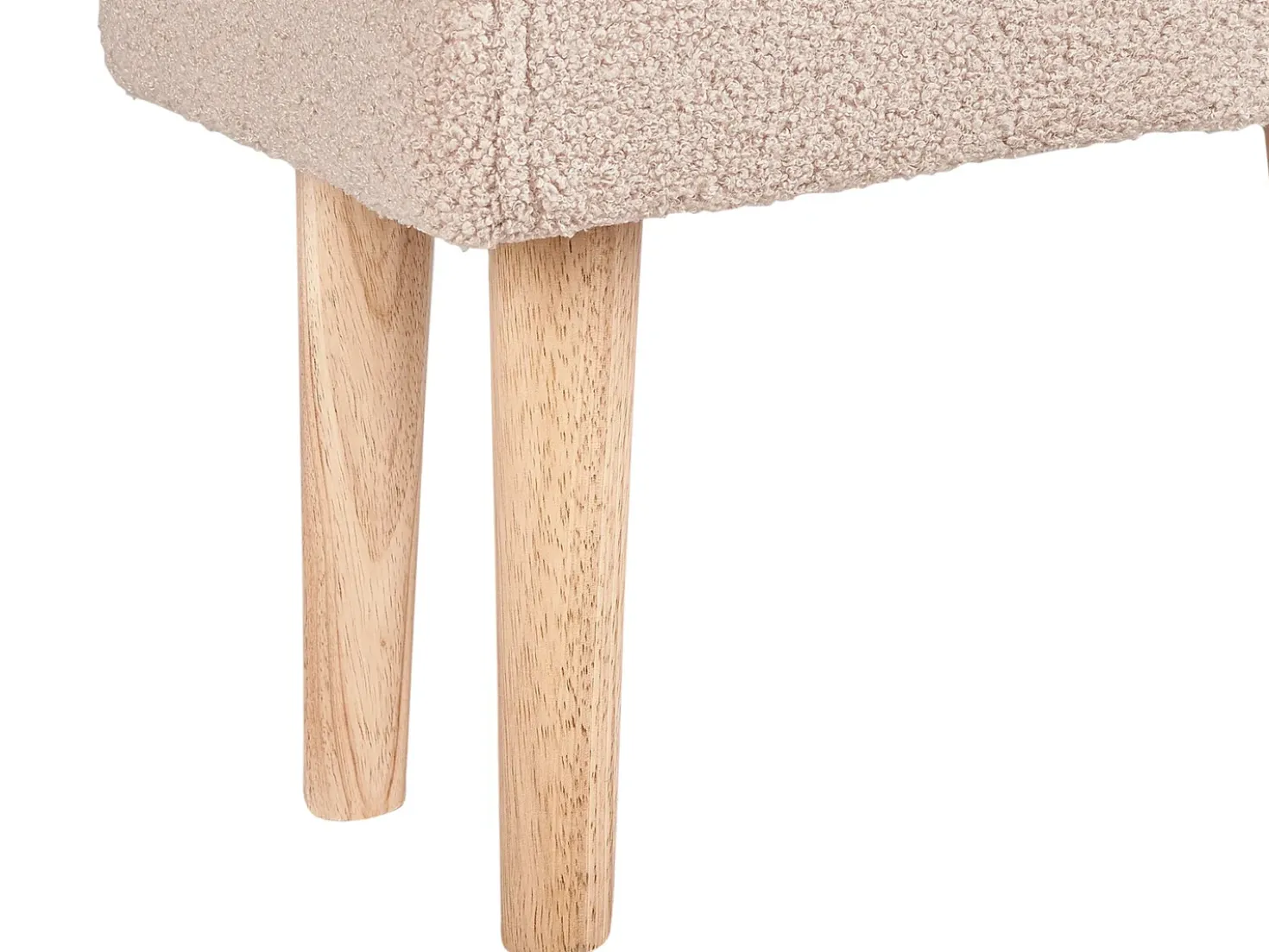 Taburet TAKOMA Boucle Lys Beige