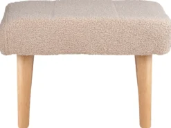 Taburet TAKOMA Boucle Lys Beige