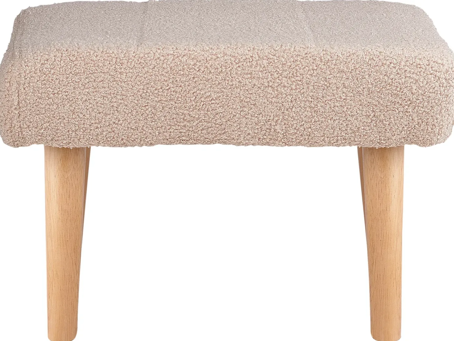 Taburet TAKOMA Boucle Lys Beige