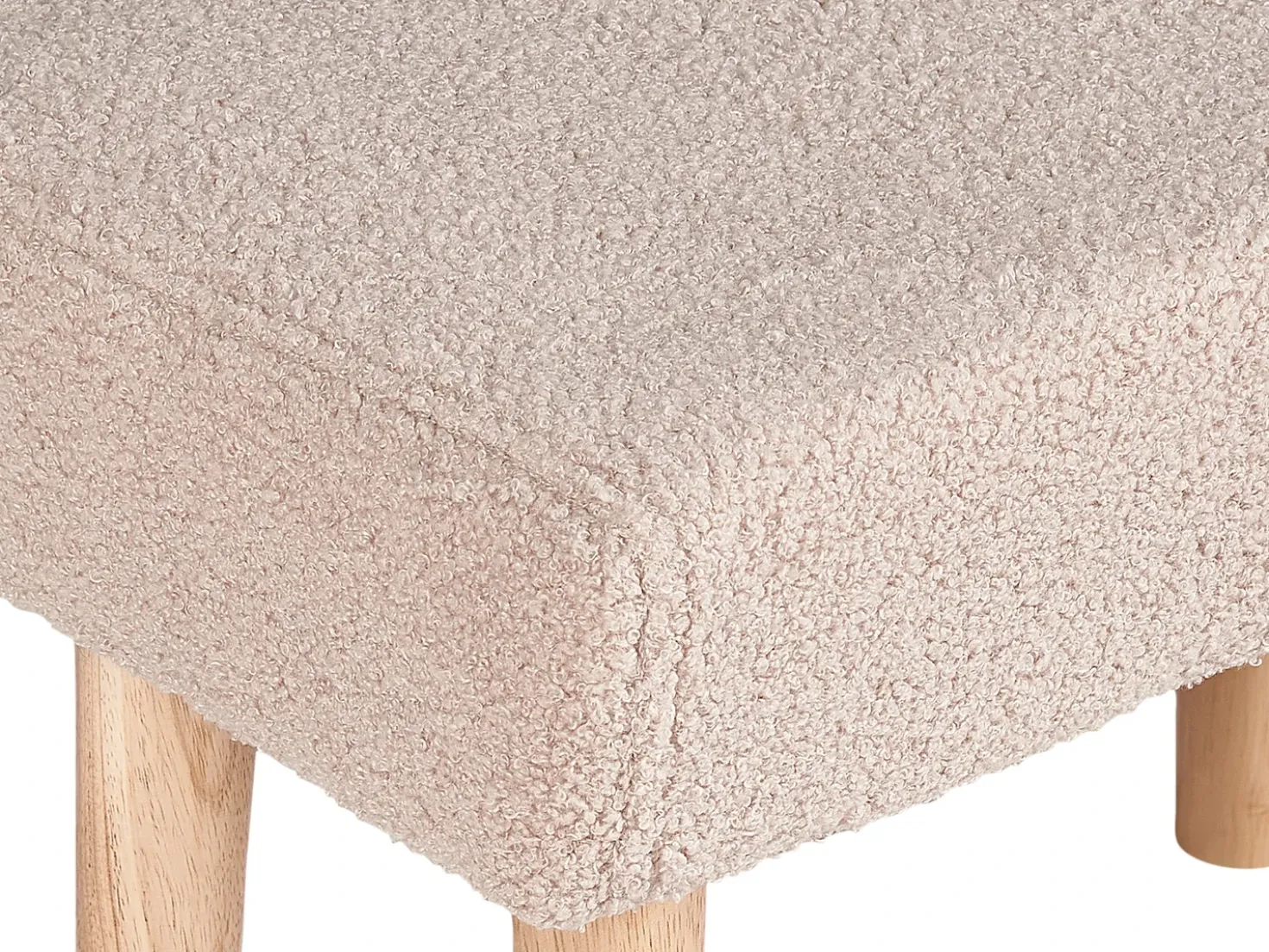Taburet TAKOMA Boucle Lys Beige