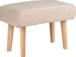 Taburet TAKOMA Boucle Lys Beige