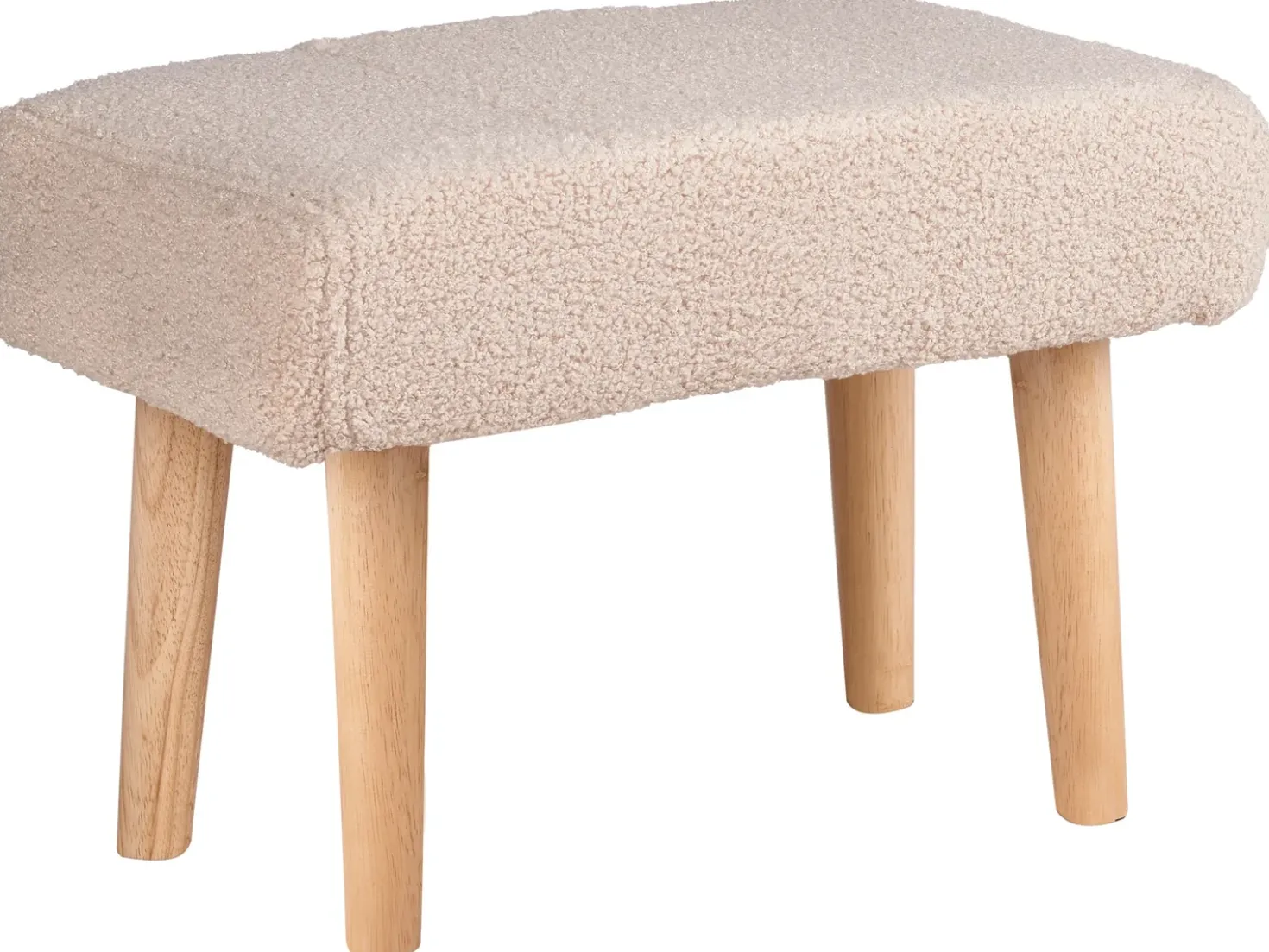 Taburet TAKOMA Boucle Lys Beige