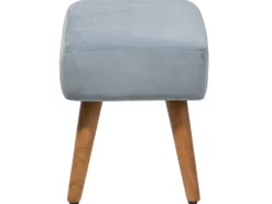 Taburet TAKOMA Velour Grå