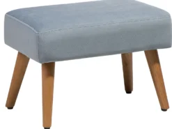 Taburet TAKOMA Velour Grå