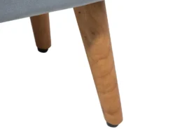 Taburet TAKOMA Velour Grå