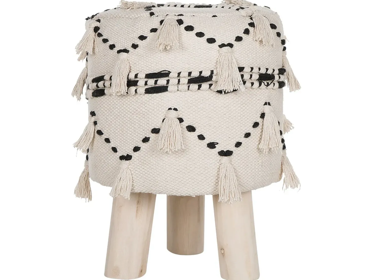 Taburet THONDI Bomuld Beige