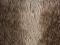 Taburet TOPEKA Kunstig pels Brun