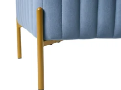 Taburet UTAH Velour Blå
