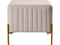 Taburet UTAH Velour Brungrå
