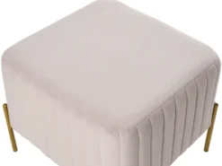 Taburet UTAH Velour Brungrå