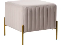 Taburet UTAH Velour Brungrå