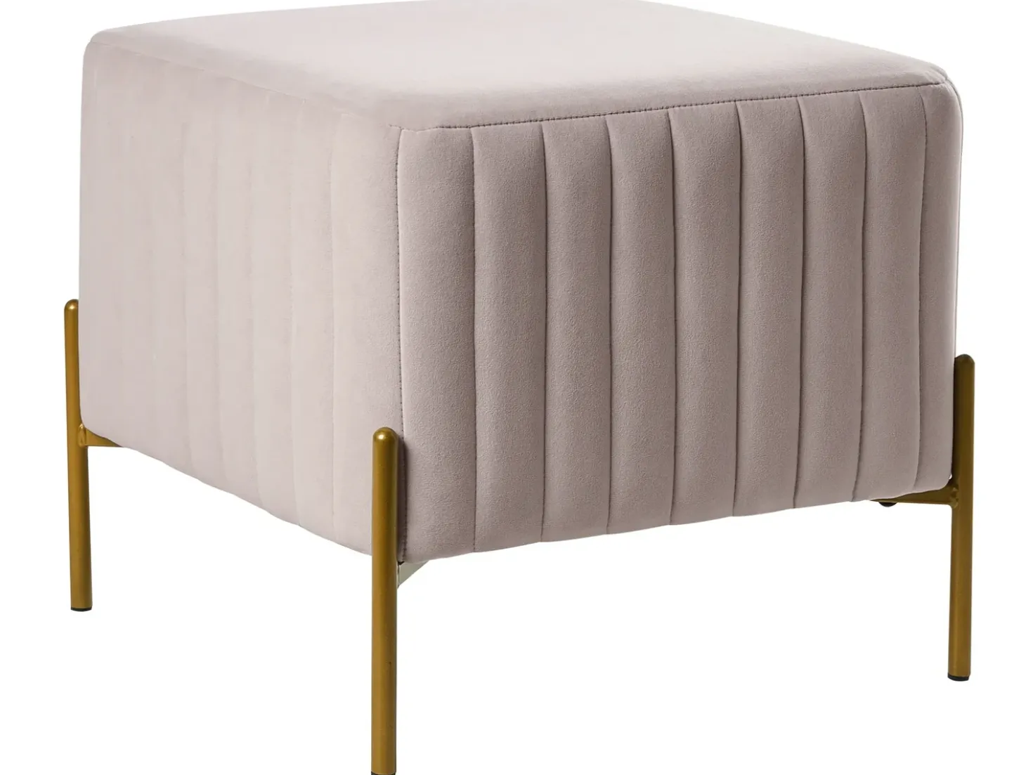 Taburet UTAH Velour Brungrå