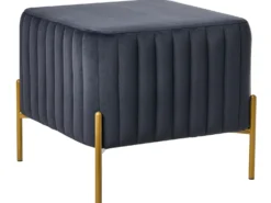 Taburet UTAH Velour Sort