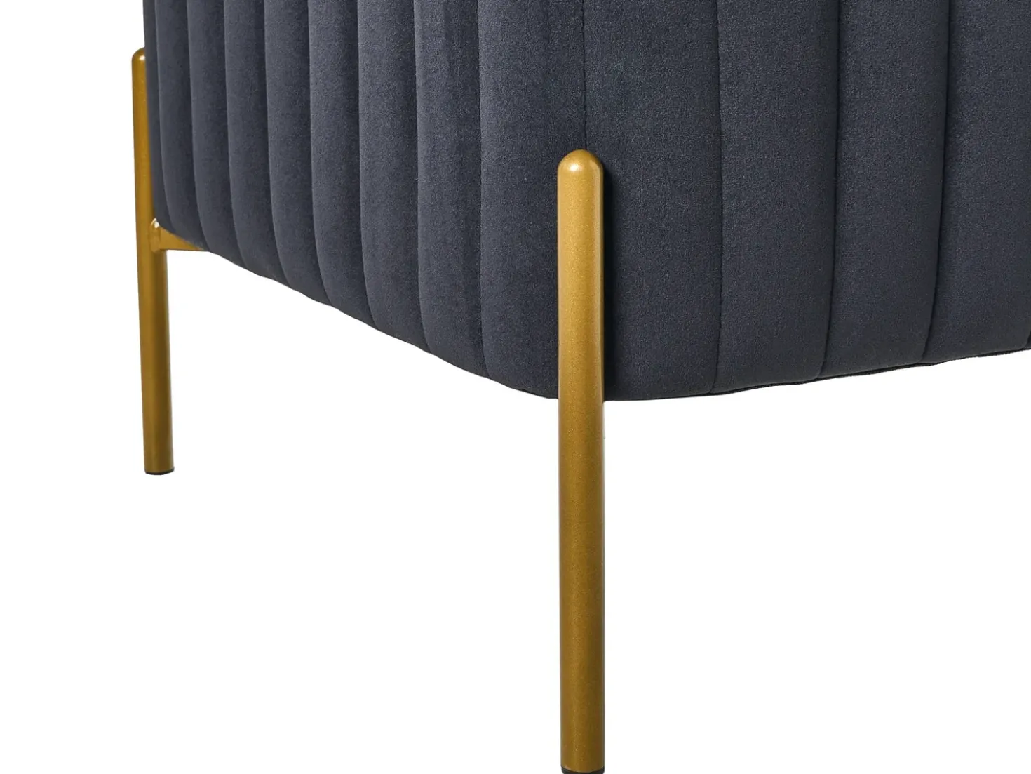 Taburet UTAH Velour Sort