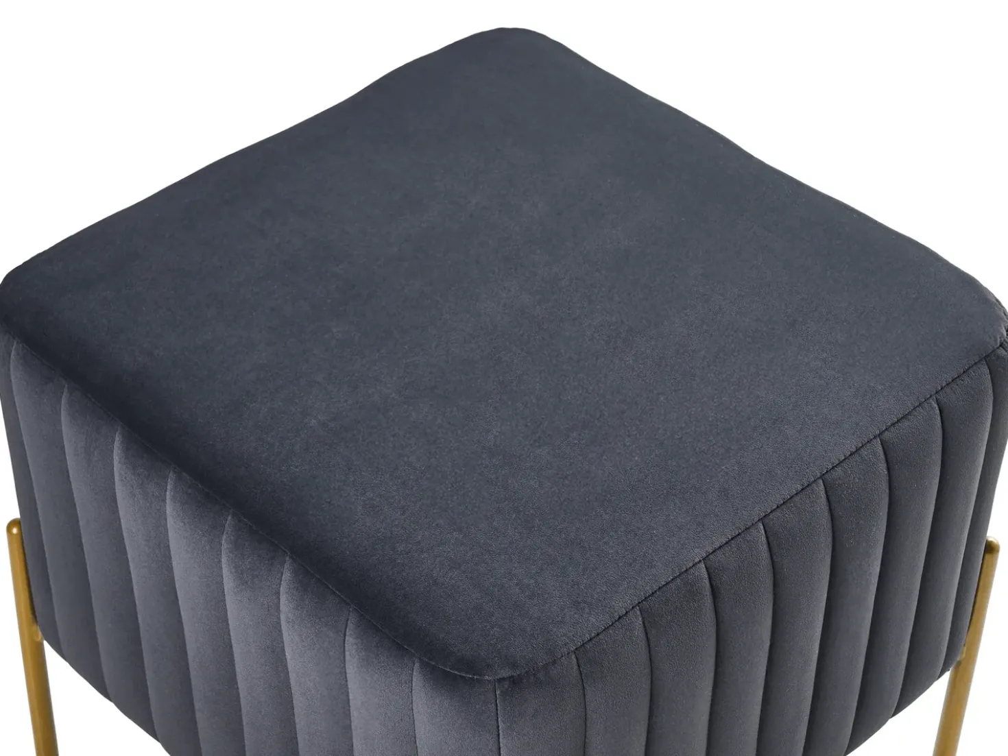 Taburet UTAH Velour Sort