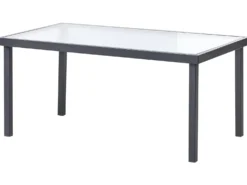 TAVOLETO 4 personers Loungesæt med bord Grå Metal