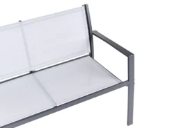TAVOLETO 4 personers Loungesæt med bord Grå Metal