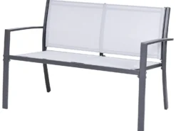 TAVOLETO 4 personers Loungesæt med bord Grå Metal