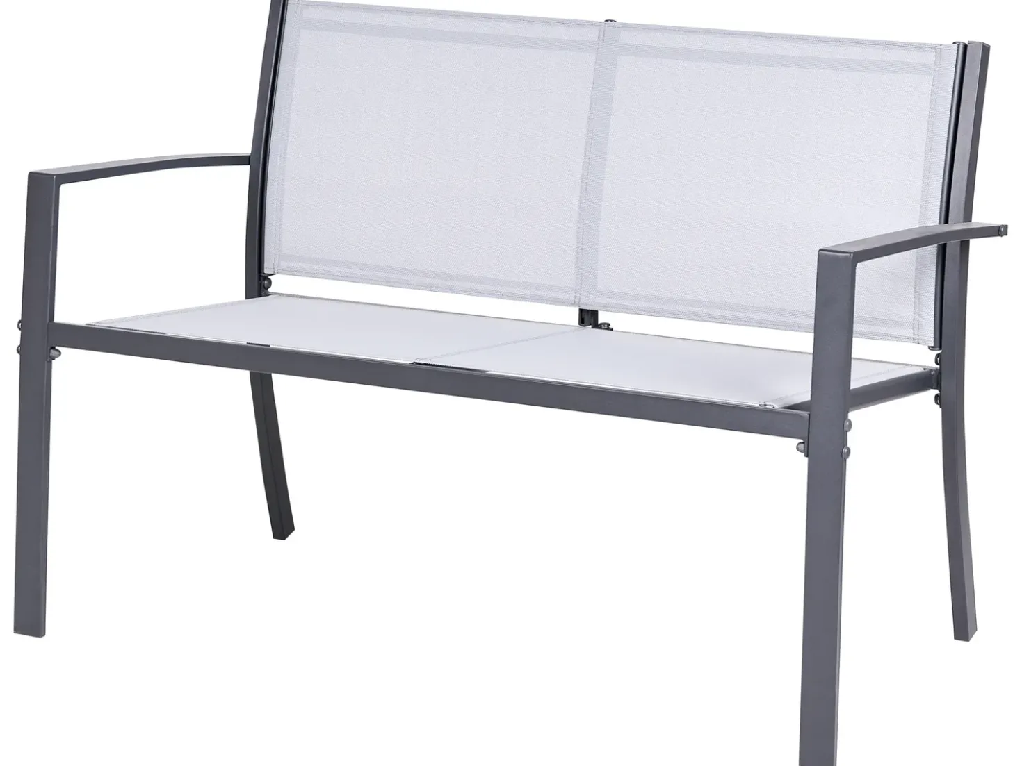 TAVOLETO 4 personers Loungesæt med bord Grå Metal