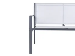 TAVOLETO 4 personers Loungesæt med bord Grå Metal