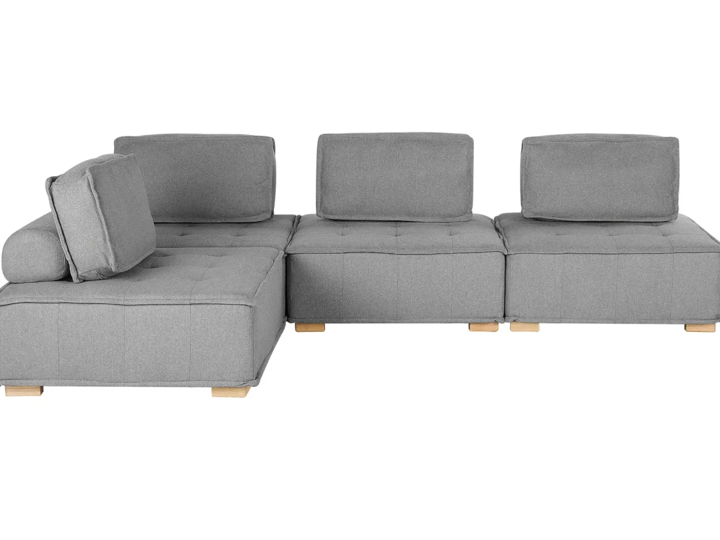 TIBRO 4 personers Hjørnesofa modul Højrevendt Grå