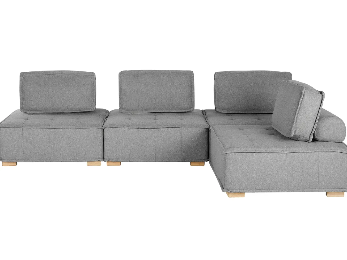 TIBRO 4 personers Hjørnesofa modul Højrevendt Grå