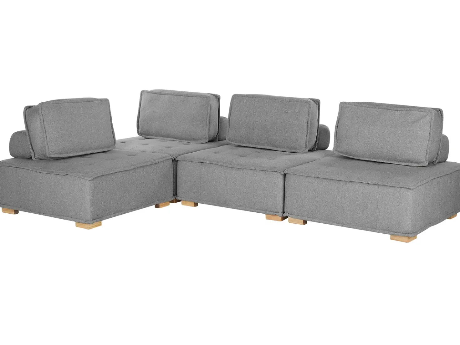 TIBRO 4 personers Hjørnesofa modul Højrevendt Grå