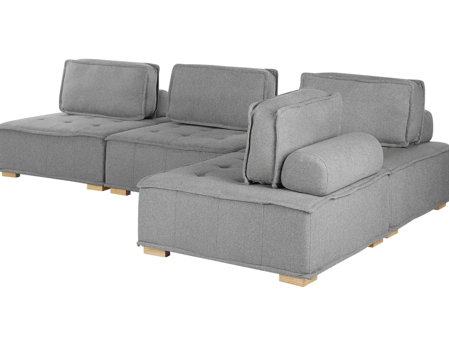 TIBRO 4 personers Hjørnesofa modul Højrevendt Grå
