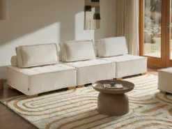 TIBRO 3 personers Modulsofa Cremehvid