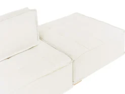 TIBRO 8 personers U-formet modulsofa Cremehvid