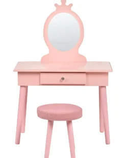 Toiletbord til børn med skammel MARGIE Lyserød