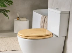 Toiletbræt CUAREIM Soft close Bambus Lysebrun